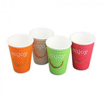 40 Stk. Coffee-Cup Motiv Enjoy 12 oz ca. 300 ml